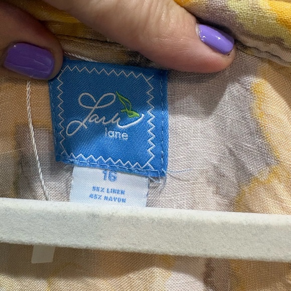 Lark Lane Linen Floral Jacket - Picture 4 of 8